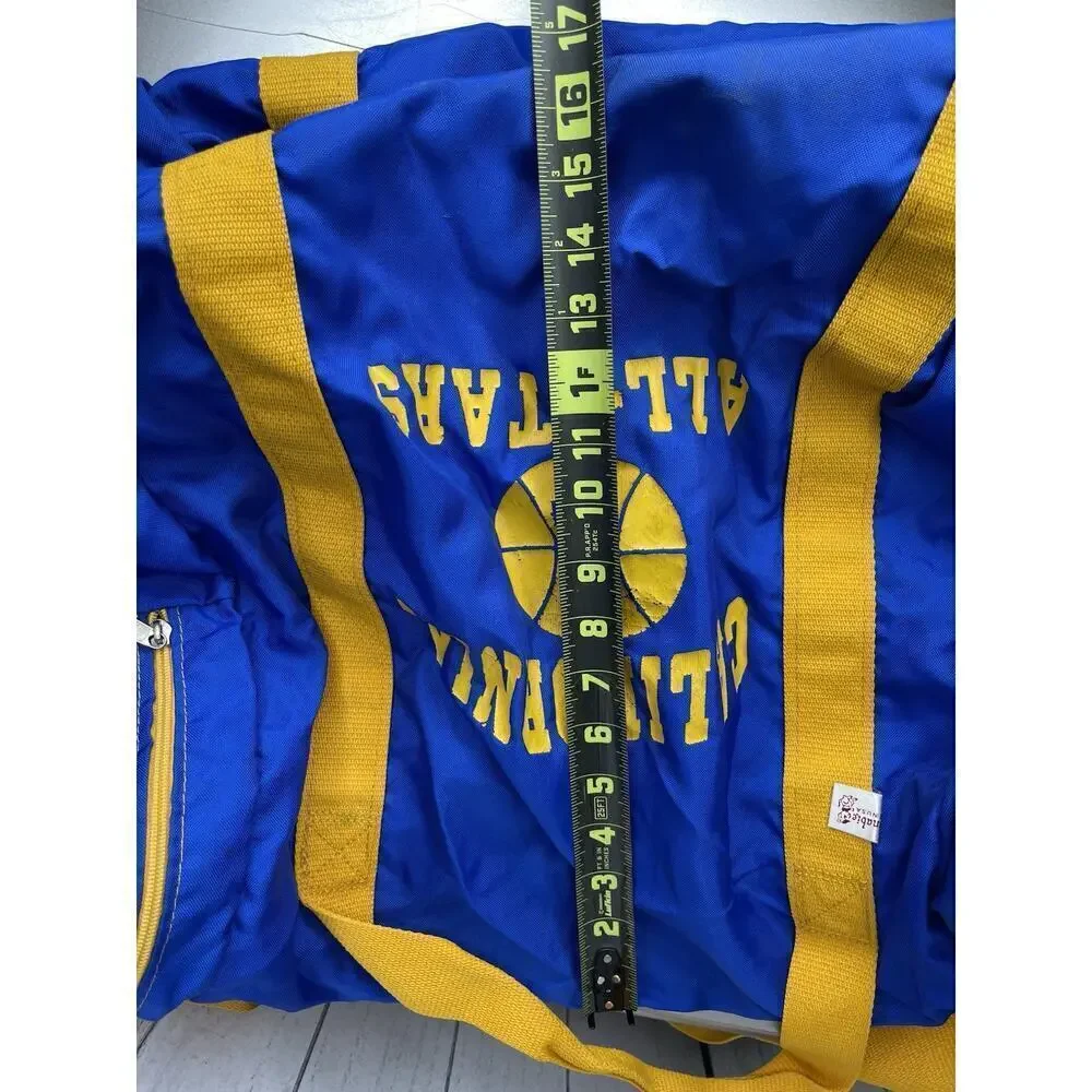 Vintage California All Stars Equipment Duffle Blue Team Bag by Triple M Bag Co.